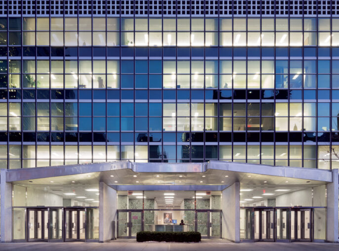 United Nations close-up exterior of building