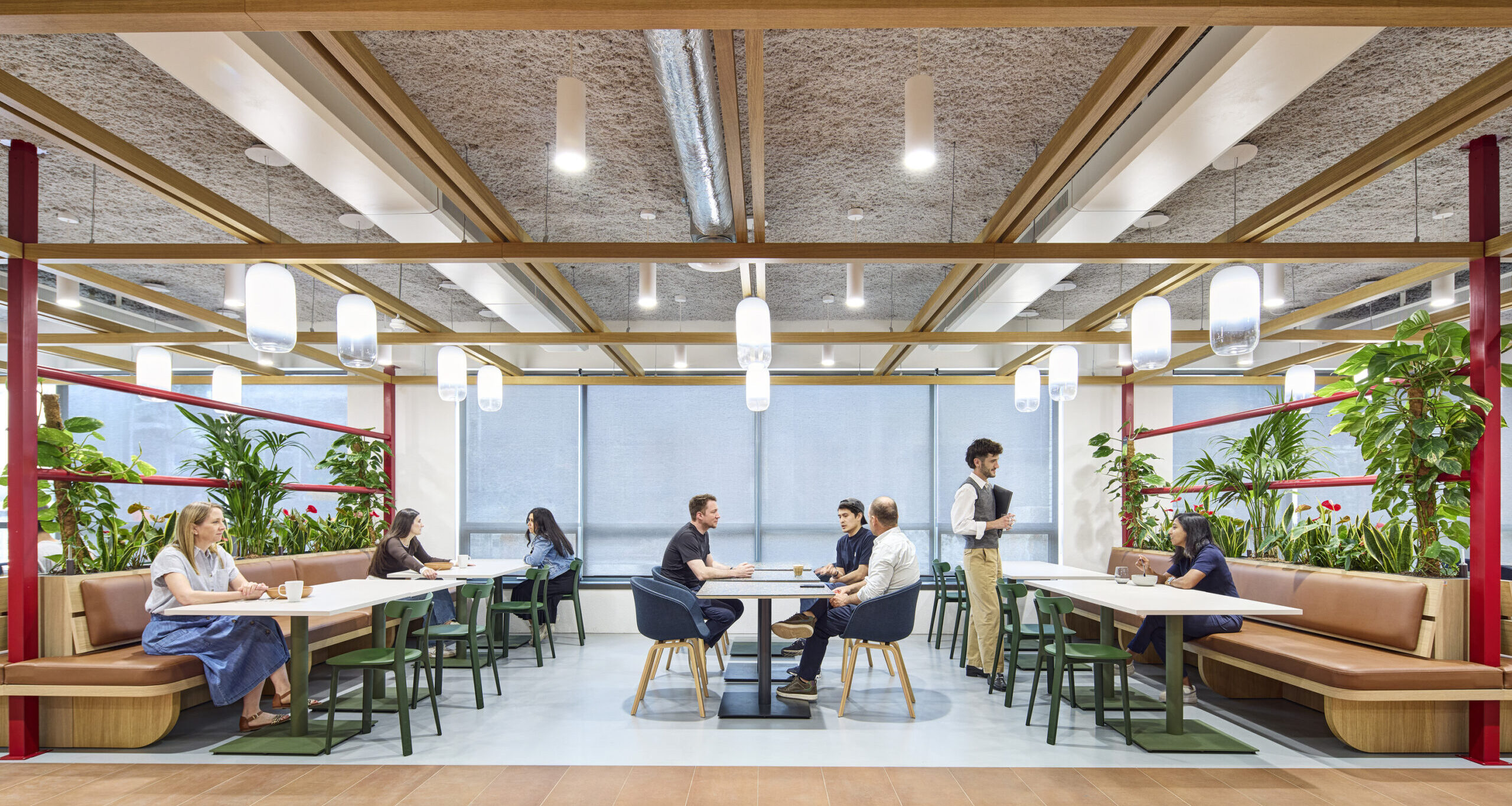 Client: HLW Commissioned by: Lisa Stock Present on set: Michael James and Jo Cassellle Assignment: Interior photography of Amazon offices Location: Amazon, The Cloud, Mr.Treublaan 7, 1097 DP Amsterdam