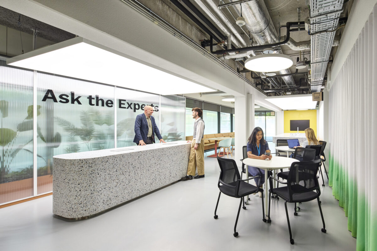 Client: HLW Commissioned by: Lisa Stock Present on set: Michael James and Jo Cassellle Assignment: Interior photography of Amazon offices Location: Amazon, The Cloud, Mr.Treublaan 7, 1097 DP Amsterdam